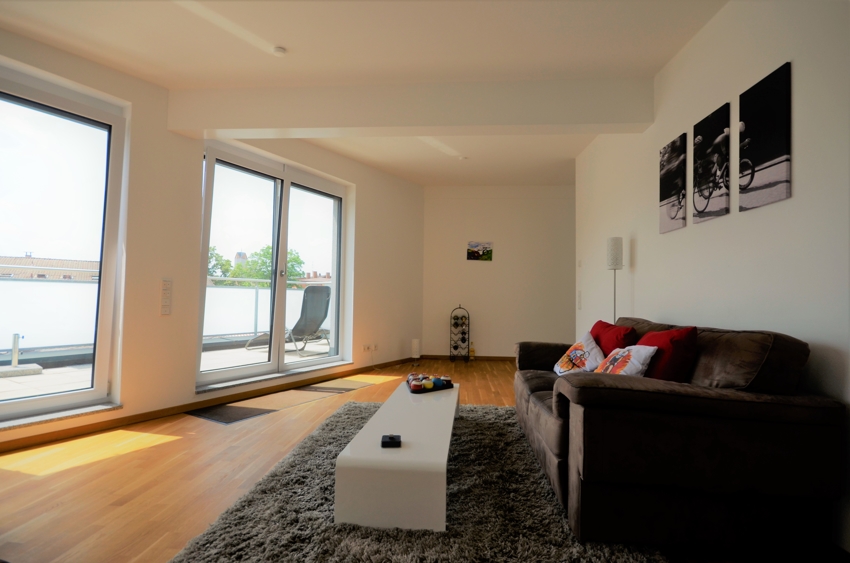 Wohnzimmer Penthousewohnung Holzkirchen